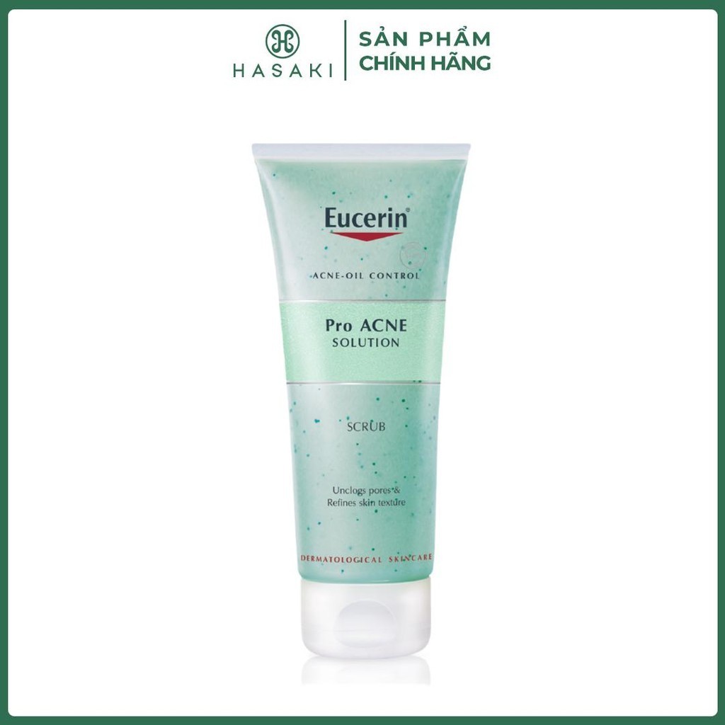 Tẩy Tế Bào Chết Eucerin Dành Cho Da Mụn Pro ACNE Solution Scrub 100ml Hasaki Sản Phẩm Chính Hãng