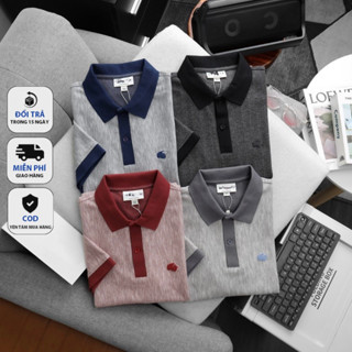 [NEW] Áo thun Polo Nam 4 màu - Áo thun POLOMAN có cổ vải cotton gai dệt kim, mềm mịn, hàng VNXK - MAXXLOOK