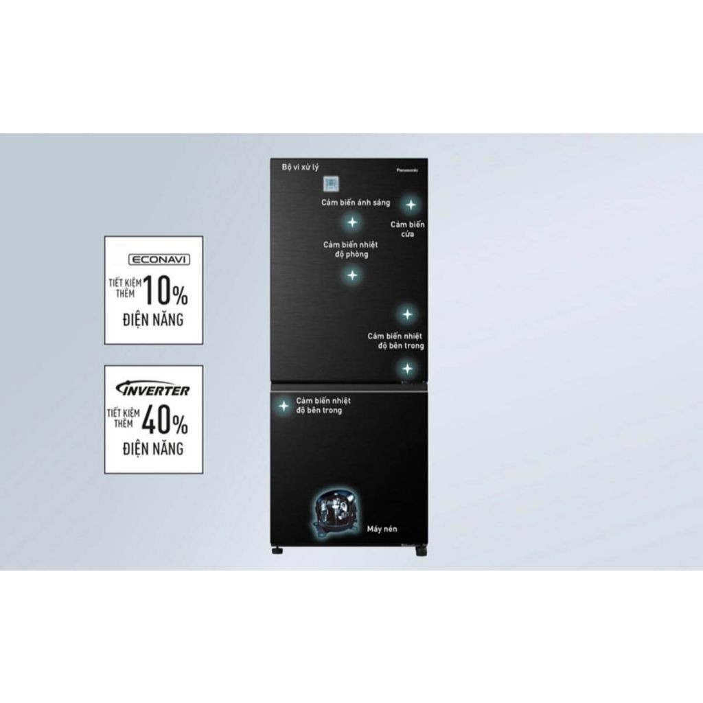 [Chính Hãng]  Tủ lạnh PANASONIC NR-BV281BVKV 255 lít Inverter màu đen [ Miễn Phí ship Nam Định]