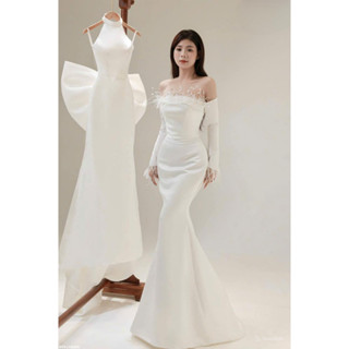 Váy tiệc, đi bàn chụp ảnh cưới cao cấp kèm tay dài rời , mới nhất ảnh thật shop chụp