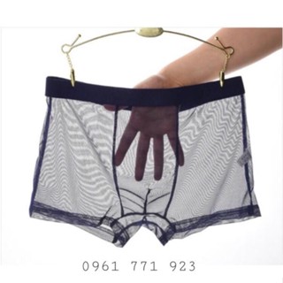Quần Lót Nam Sexy Xuyên Thấu Ren Lưới Thấy Cu Gợi Cảm - Quần Sịp Lưới Nam Sexy Đùi Tam Giác Dây Lọt Khe Đen Trắng Đỏ Gay