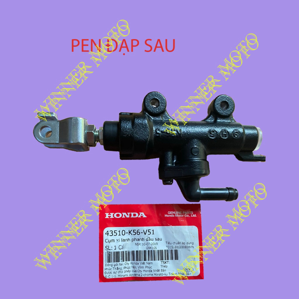 Pen đạp phanh sau xe winner