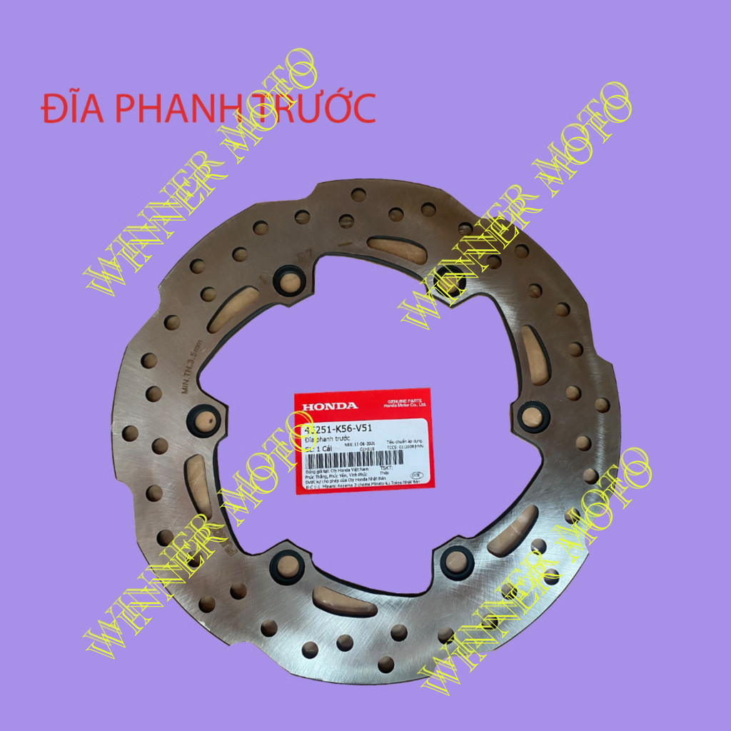Đĩa phanh trước xe winner x
