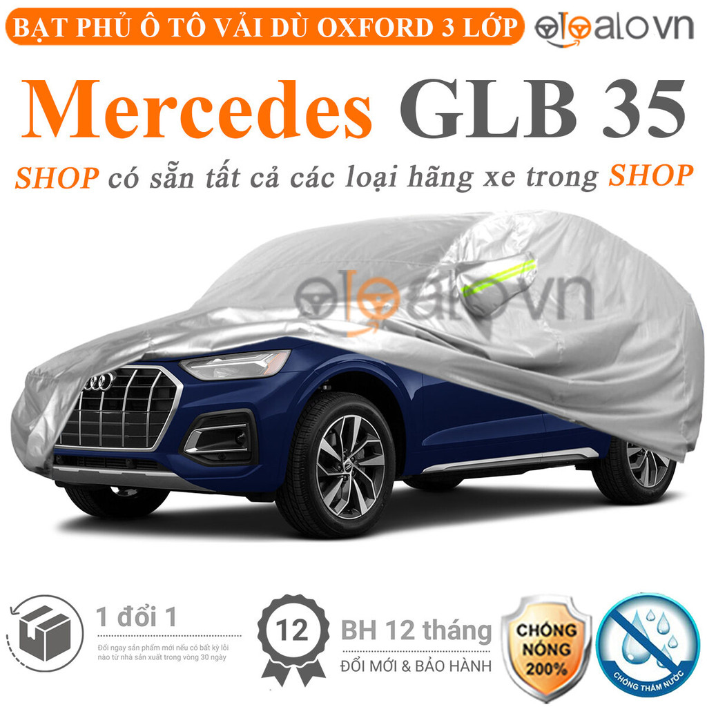 Bạt trùm che phủ dành cho xe ô tô Mercedes Benz GLB 35 vải dù oxford 3 lớp cao cấp - OTOALO