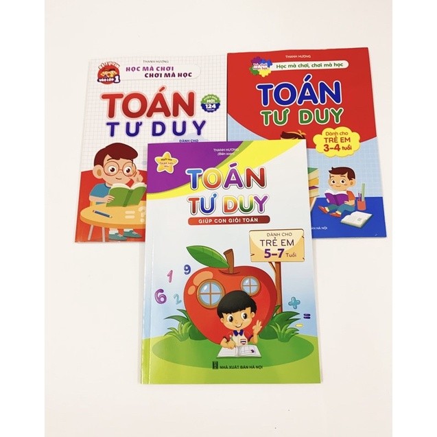 Sách Toán Tư Duy Cho Trẻ Theo Các Lứa Tuổi 3 4 Tuổi 4 6 Tuổi 5 7 Tuổi - có chọn lẻ