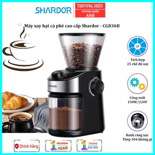 Máy xay hạt cà phê cao cấp Thương hiệu Shardor Anh Quốc CG836B, Công suất 150W