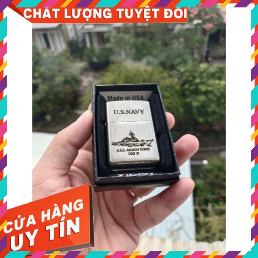 Vỏ Zippo Đồng Cổ Amor Khắc Chìm vấn đề Tàu Chiến - Vỏ Zippo Tàu Chiến