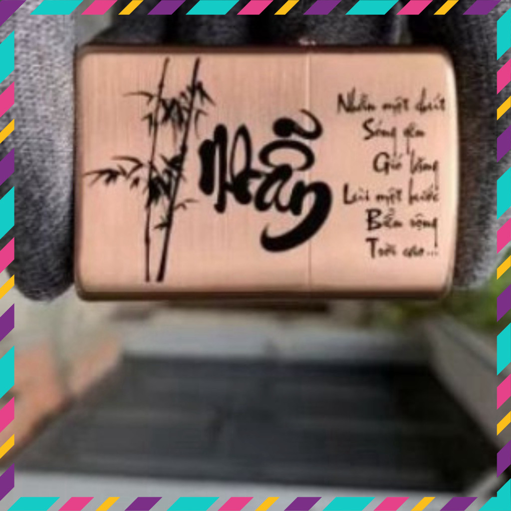 Vỏ Zippo xịn Usa Đồng Đỏ Coppi - Vỏ Zippo giá thành tương đối mềm đề tài NHẪN