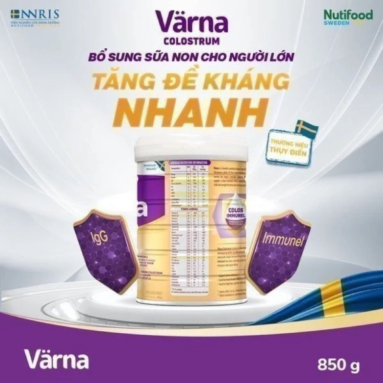 Sữa Nutifood Varna Colostrum hỗ trợ tăng cường sức đề kháng 850gam