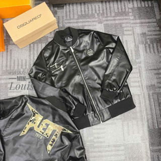 Áo Khoác Da Philip Plein - Áo Bomber Da Philip Plein Siêu Chất Sang Chảnh Cho Các Boy Phố - Áo Da Siêu Cấp Sang Xịn