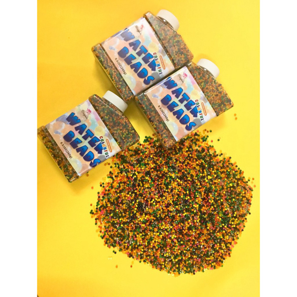 HẠT NỞ NHIỀU MÀU DẠNG CHAI nguyên liệu slime mây nguyên liệu slime mây mã KX5220