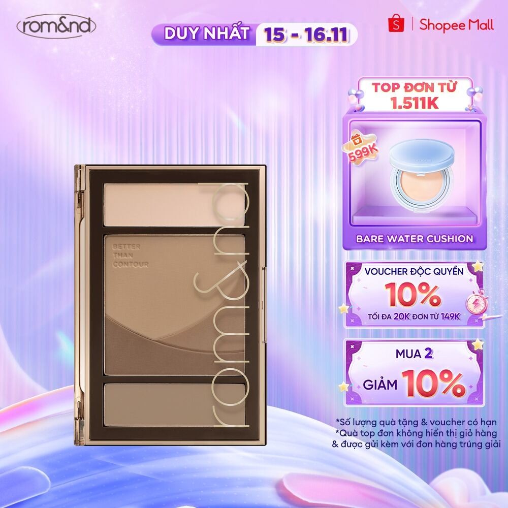 Bảng phấn tạo khối Romand Better Than Contour 20.5g