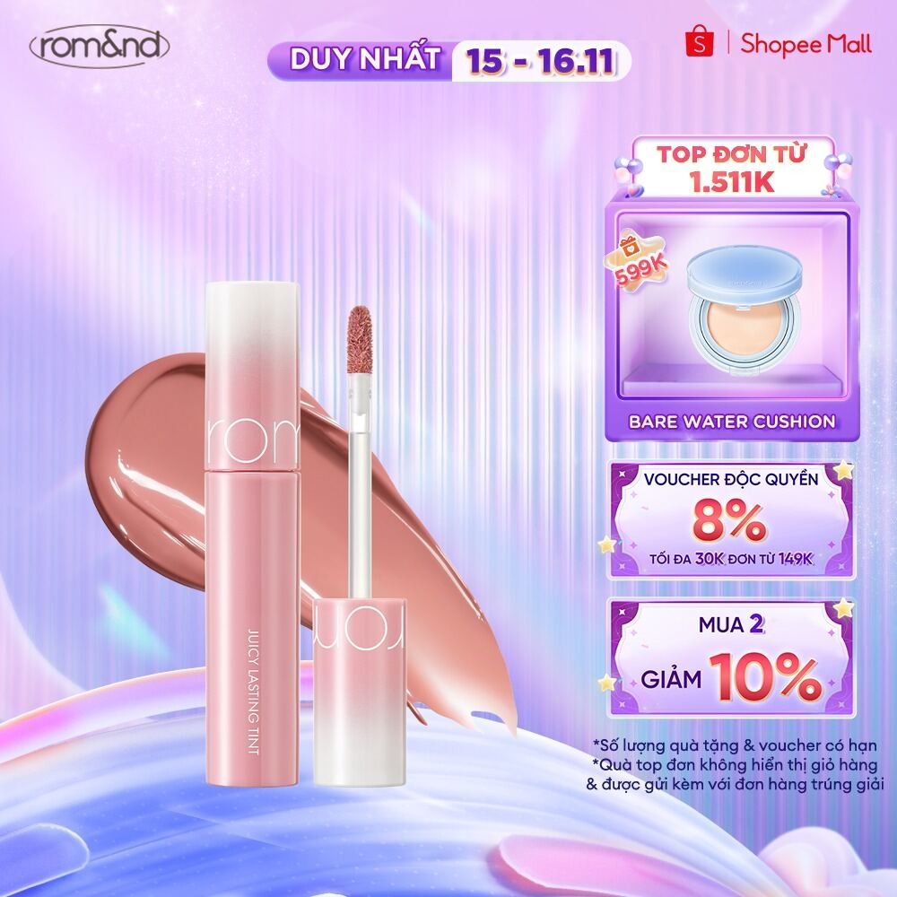 [37-39] Son Tint lì Hàn Quốc Romand Juicy Lasting Tint 5.5g