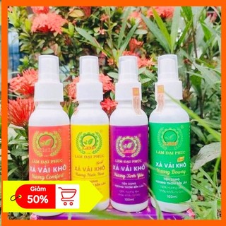 Xả vải khô Bama xịt thơm quần áo, thơm phòng, trên ô tô 100ml