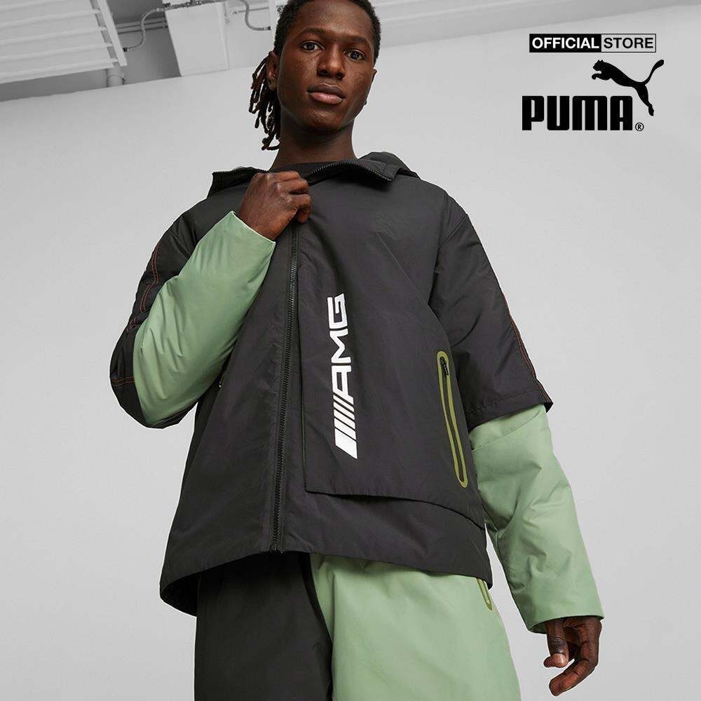 PUMA - Áo khoác thể thao nam tay dài Mercedes AMG Statement Woven 621187-01