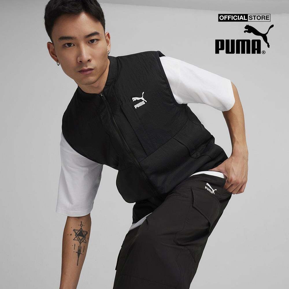 PUMA - Áo khoác gilet nam phối zip CLASSICS 624495-01