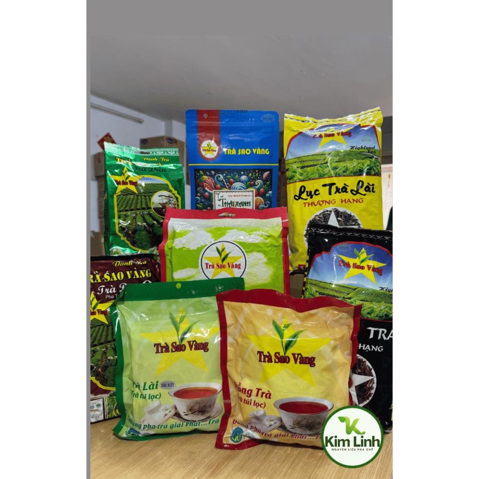 Trà sao vàng (hồng trà, trà lài, trà đen số 9...)