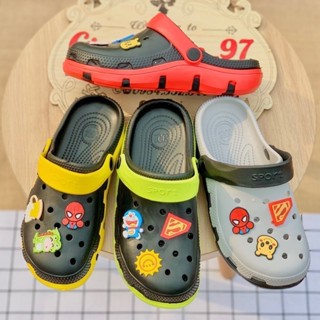 Dép sục cross nam nữ kiểu dáng khủng long cá sấu đế bánh mì cao 3 cm đi mưa sandal nữ có quai hậu-giày dép 97