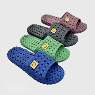 Dép lỗ đi nhà tắm văn phòng dầy 3cm có lỗ thoát nước mặt cười đi mưa chống trơn trượt êm chân mát xa chân-giày dép 555