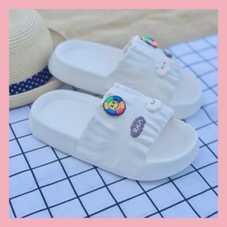 Dép bánh mì nữ nâng đế 3cm đúc quai ngang dáng basic tôn dáng chất liệu eva nhẹ girl phố chống nước-giày dép xinh 1997