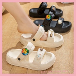  Dép sandal nữ quai hậu bánh mì chất liệu eva êm nhẹ nâng đế 3cm dáng unisex ulzzang girl phố-giày dép xinh 1997 