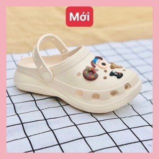 Dép sục nữ sandal quai hậu cross có quai nâng đế 3cm chất liệu eva siêu nhẹ basic đi mưa girl phố-giày dép xinh 1997