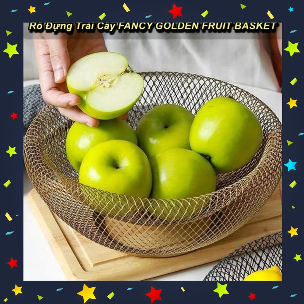 Rổ Đựng Trái Cây FANCY GOLDEN FRUIT BASKET Cao Cấp