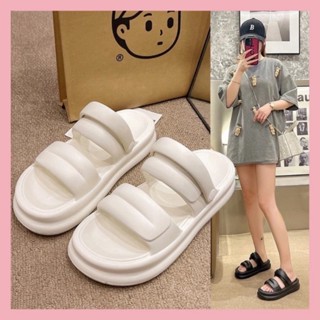Dép sandal nữ quai hậu học sinh đi mưa kiểu thời trang bánh mì nâng đế 3cm eva girl phố unisex-thế giới giày dép 1997