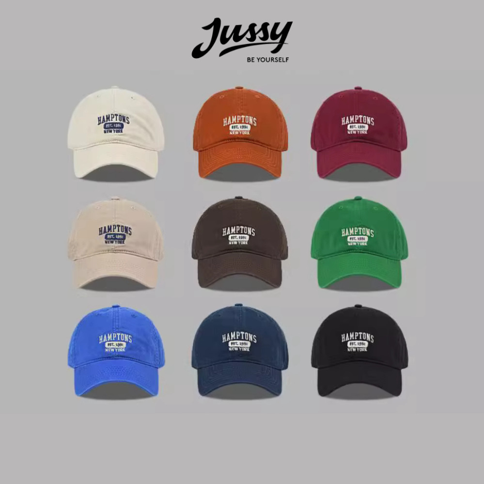 Mũ Lưỡi Trai HAMPTONS Jussy Official Form Mềm Chất Vải Cotton Thoáng Mát Nhiều Màu Hot Trend