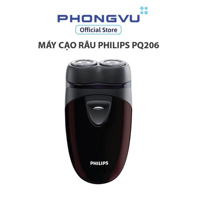 Máy cạo râu Philips PQ206 - Pin AA - Hệ thống CloseCut - Lưỡi dao tự mài bén - Bảo hành 24 tháng