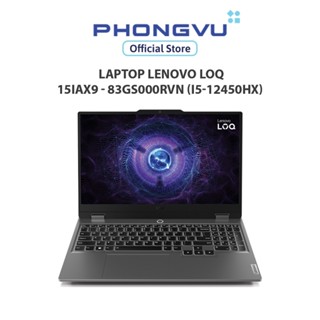 Laptop Lenovo LOQ 15IAX9 - 83GS000RVN (i5-12450HX) (Xám) - Bảo hành 24 tháng