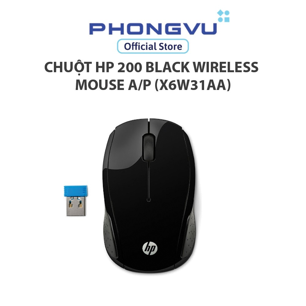 Chuột HP 200 Black Wireless Mouse A/P (X6W31AA) - Bảo hành 12 tháng