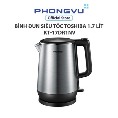 Bình đun siêu tốc Toshiba 1.7 lít KT-17DR1NV - Bảo hành 12 tháng