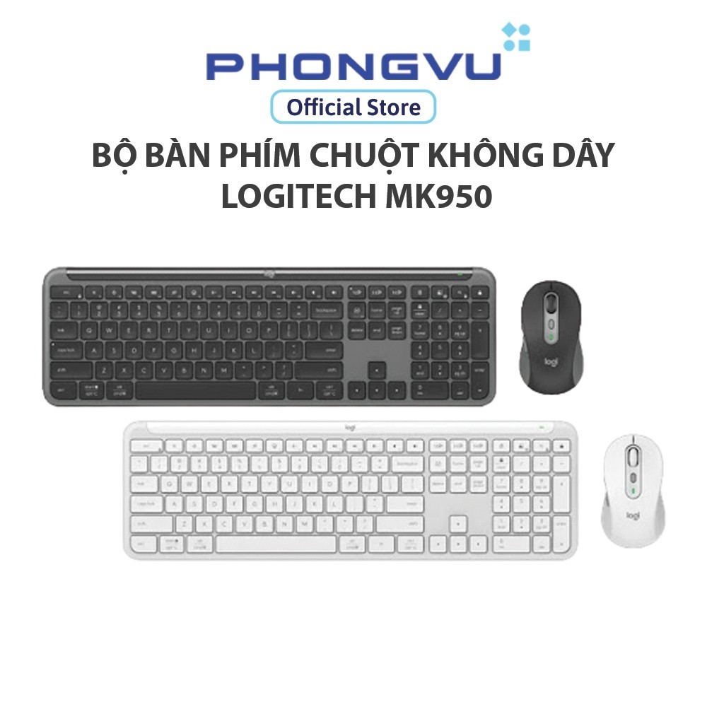 Bộ bàn phím chuột không dây Logitech MK950 - Bảo hành 12 tháng