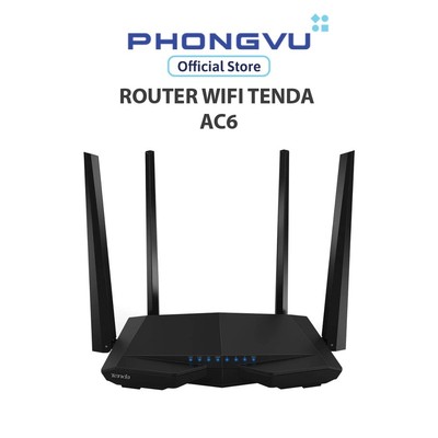 Thiết bị mạng/ Router Tenda AC6 - Bảo hành 36 tháng
