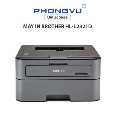 Máy in laser Brother HL-L2321D - Đơn năng - Trắng đen - In 2 mặt tự động - 30ppm - Bảo hành 24 tháng