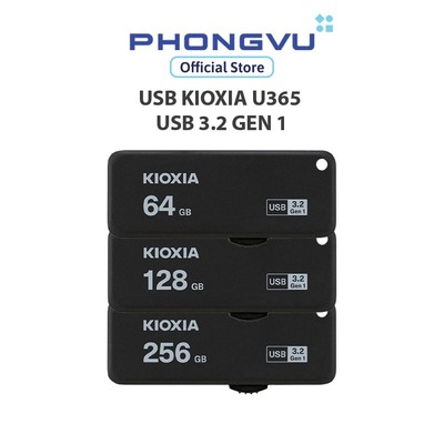 ổ cứng di động/ USB Kioxia U365 USB 3.2 Gen 1 - Bảo hành 60 tháng