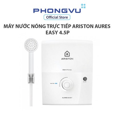 Máy nước nóng trực tiếp Ariston AURES EASY 4.5P - Bảo hành 24 tháng