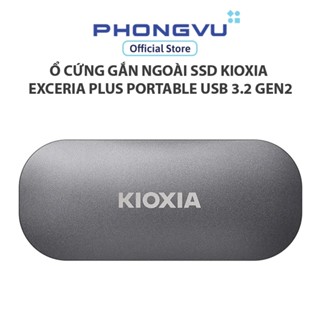 Ổ cứng gắn ngoài SSD Kioxia Exceria Plus Portable USB 3.2 Gen2 - Bảo hành 36 tháng