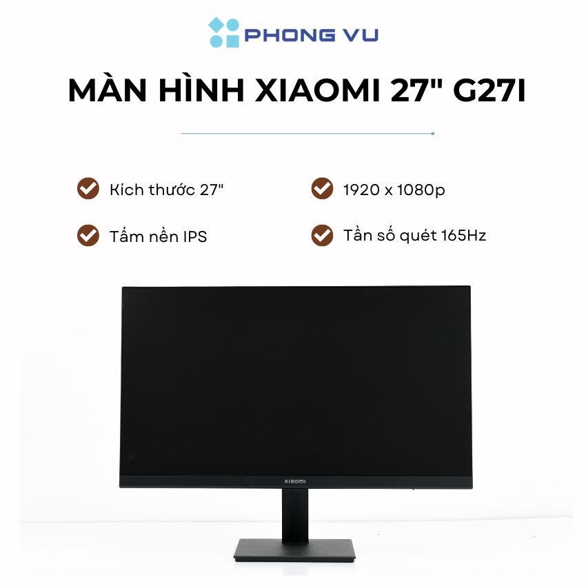 Màn hình LCD Xiaomi 27" G27i EU ELA5375EU (1920 x 1080/ IPS/ 165Hz/ 1ms) - Bảo hành 36 tháng