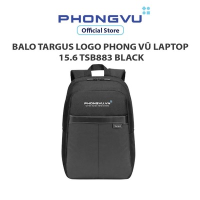 [Quà Tặng] Balo Laptop 15.6 inch Targus Safire TSB883 - Phiên bản Logo Phong Vũ - Màu Xám