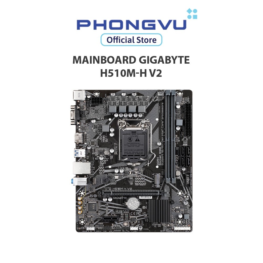 Bo mạch chủ/ Mainboard GIGABYTE H510M-H V2 - Bảo hành 36 tháng