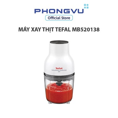 Máy xay thịt Tefal MB520138 - 300W, 3 trong 1 (Xay Thịt / Gia Vị / Trộn), Lưỡi 4 Cánh, Nhấn 1 Nút - Bảo hành 24 tháng