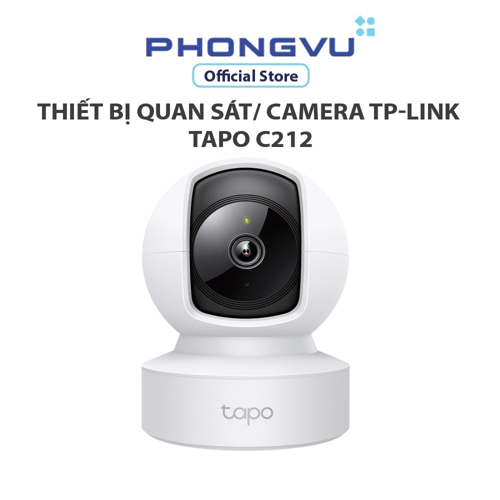 Thiết bị quan sát/ Camera TP-Link Tapo C212 (Quay/quét, 2K 3MP, WIFI/LAN) - Bảo hành 12 tháng | BigBuy360 - bigbuy360.vn