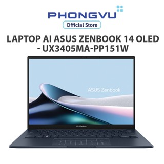 Laptop Asus Zenbook 14 OLED UX3405MA-PP151W (Ultra 5-125H) (Xanh) - Bảo hành 24 tháng