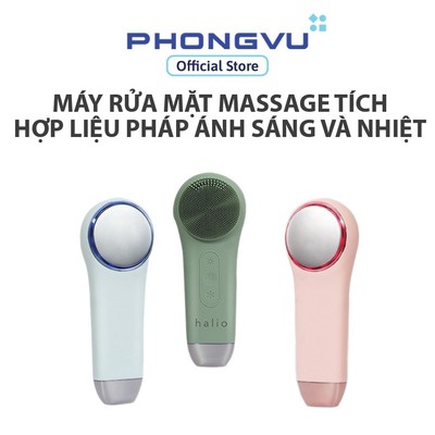 Máy rửa mặt Halio Multi-task - Liệu pháp ánh sáng Red & Blue - Chế độ Nóng Lạnh - Bảo hành 24 tháng