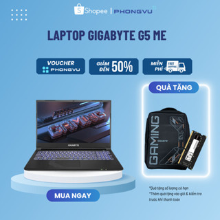Laptop Gigabyte G5 ME-51VN263SH (i5-12500H) (Đen) - Bảo hành 24 tháng