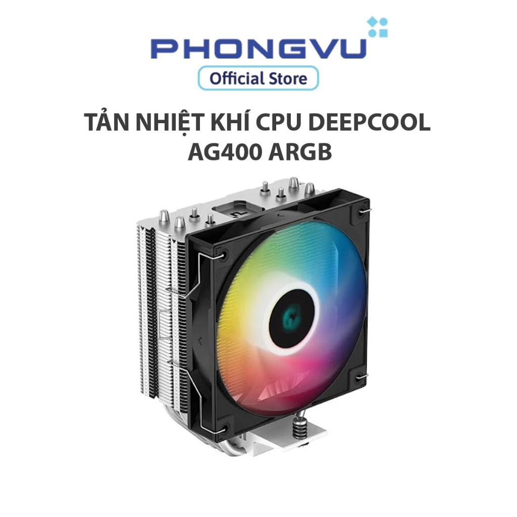 Tản nhiệt khí CPU Deepcool AG400 ARGB (R-AG400-BKANMC-G-1) - Bảo hành 12 tháng