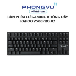 Bàn phím cơ gaming không dây Rapoo V500pro-87 màu đen Brown Switch - Bảo hành 24 tháng