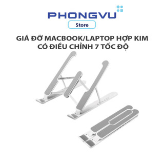 Giá đỡ Laptop hợp kim gấp gọn có điều chỉnh độ cao 7 cấp độ PL1 - Bảo hành 6 tháng